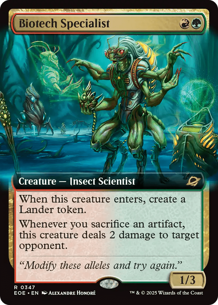 Biotech Specialist (Extended Art) [Edge of Eternities] MTG Single Magic: The Gathering  | Multizone: Comics And Games