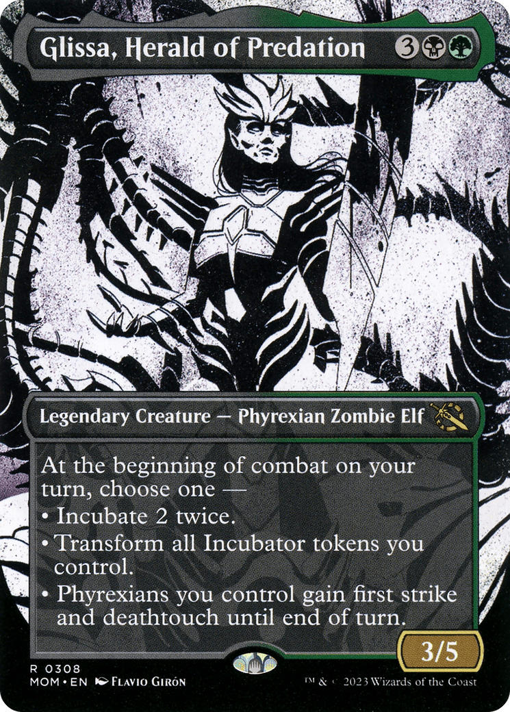 Glissa, Herald of Predation (Showcase Planar Booster Fun) [March of the Machine] MTG Single Magic: The Gathering  | Multizone: Comics And Games