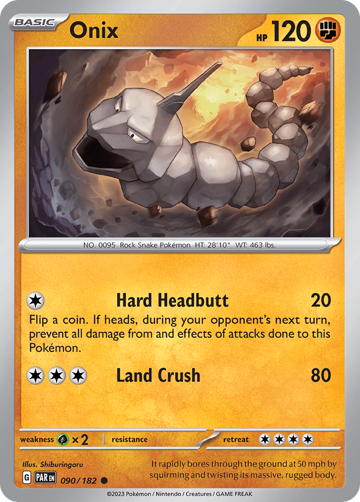 Onix (090/182) [Scarlet & Violet: Paradox Rift] Pokemon Single Pokémon  | Multizone: Comics And Games