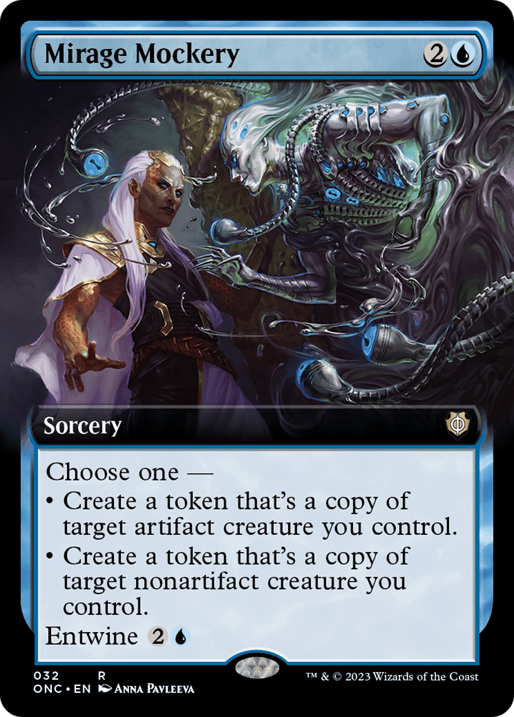 Mirage Mockery (Extended Art) [Phyrexia: All Will Be One Commander] MTG Single Magic: The Gathering  | Multizone: Comics And Games