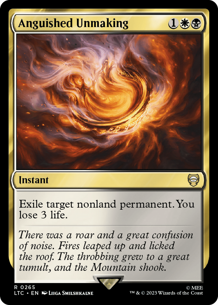 Anguished Unmaking [The Lord of the Rings: Tales of Middle-Earth Commander] MTG Single Magic: The Gathering  | Multizone: Comics And Games