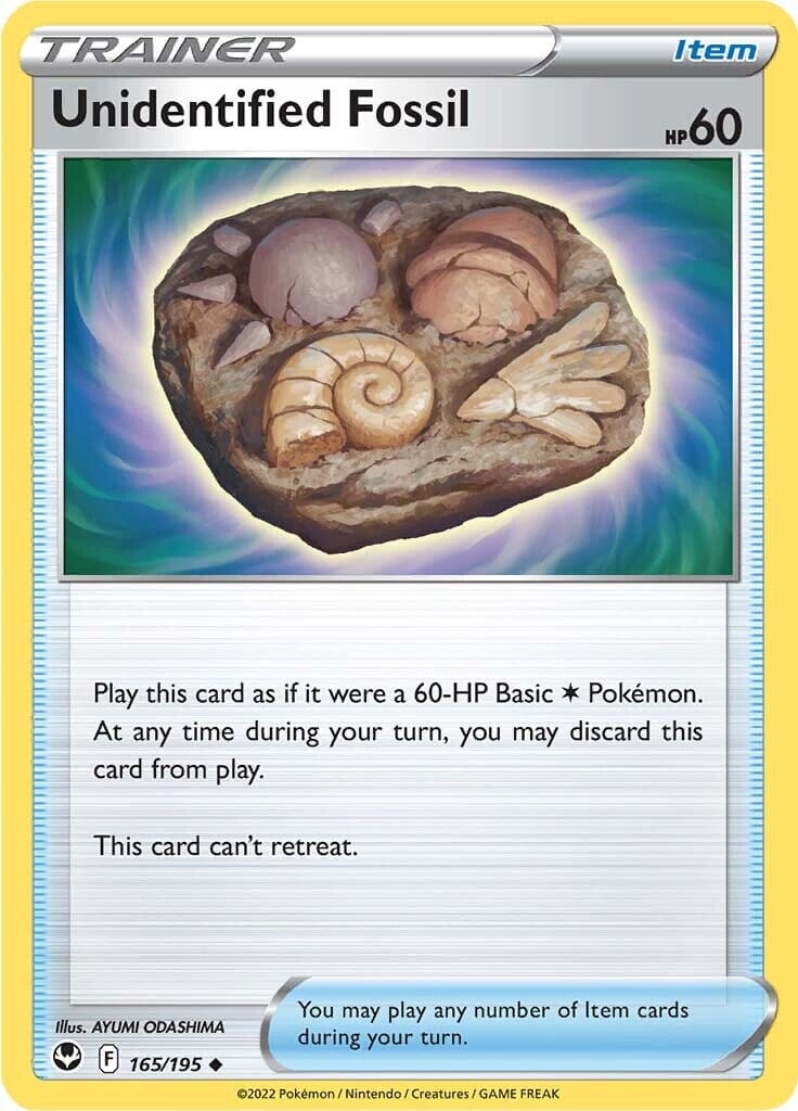 Unidentified Fossil (165/195) [Sword & Shield: Silver Tempest] Pokemon Single Pokémon  | Multizone: Comics And Games