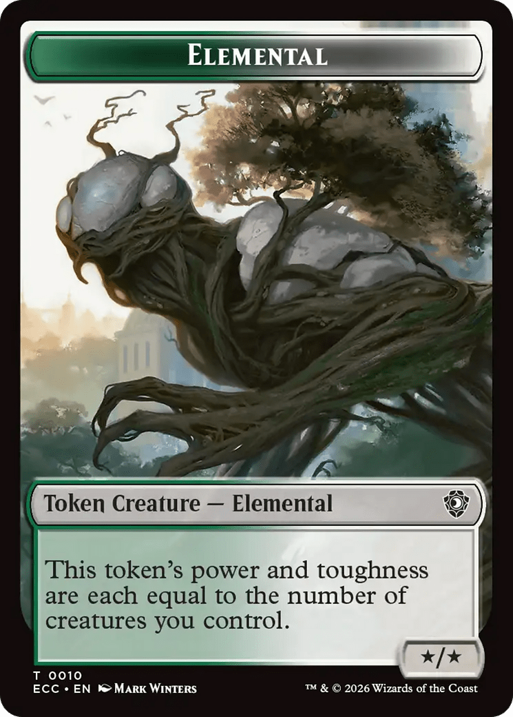 Rhino Warrior // Elemental (0010) Double-Sided Token [Lorwyn Eclipsed Tokens] MTG Single Magic: The Gathering  | Multizone: Comics And Games