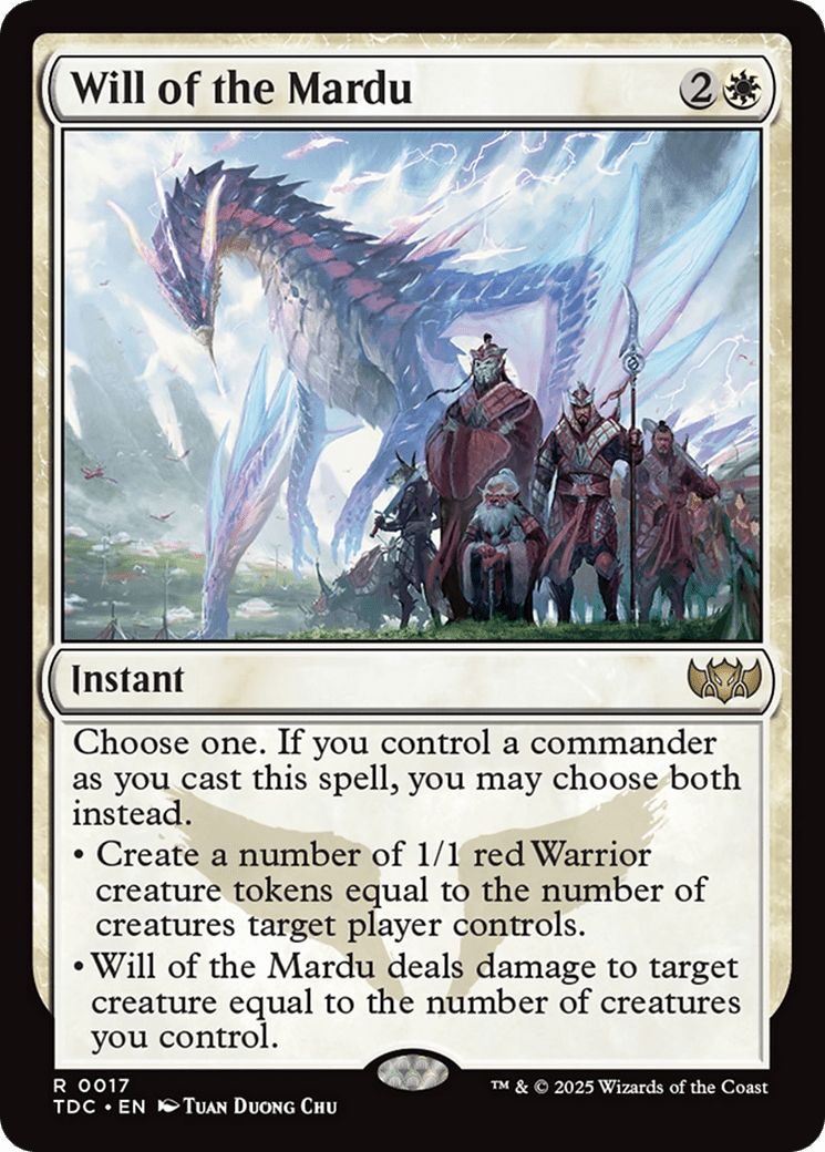 Will of the Mardu [Tarkir: Dragonstorm Commander] MTG Single Magic: The Gathering  | Multizone: Comics And Games