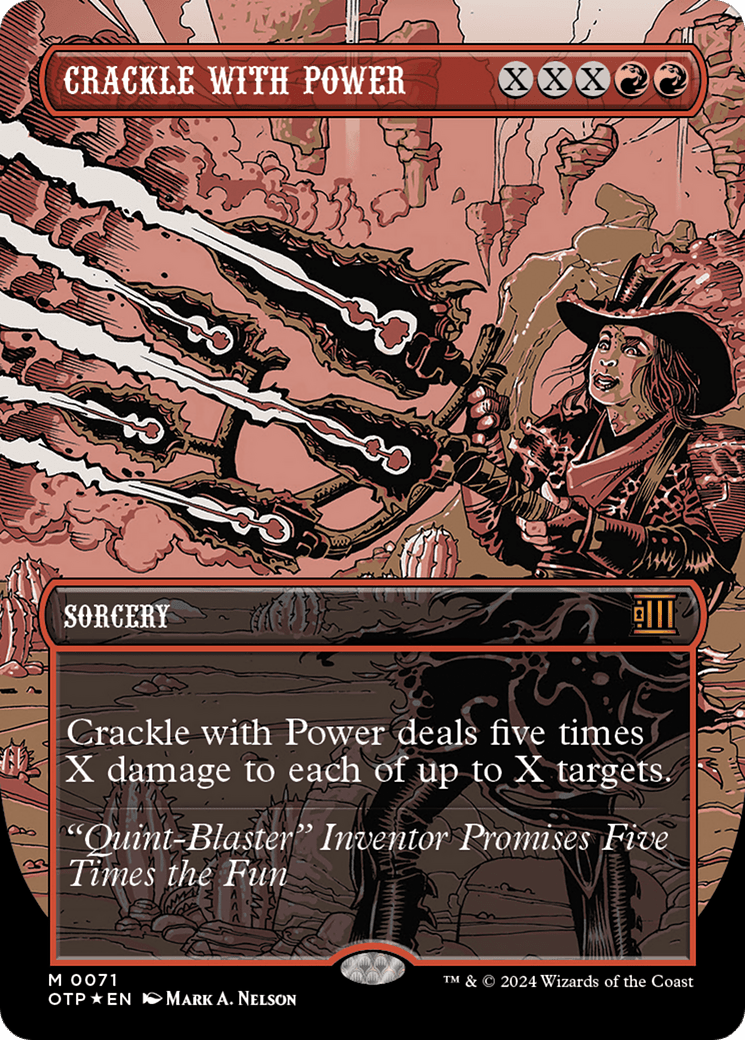 Crackle with Power (Textured Foil) [Outlaws of Thunder Junction: Breaking News] MTG Single Magic: The Gathering  | Multizone: Comics And Games