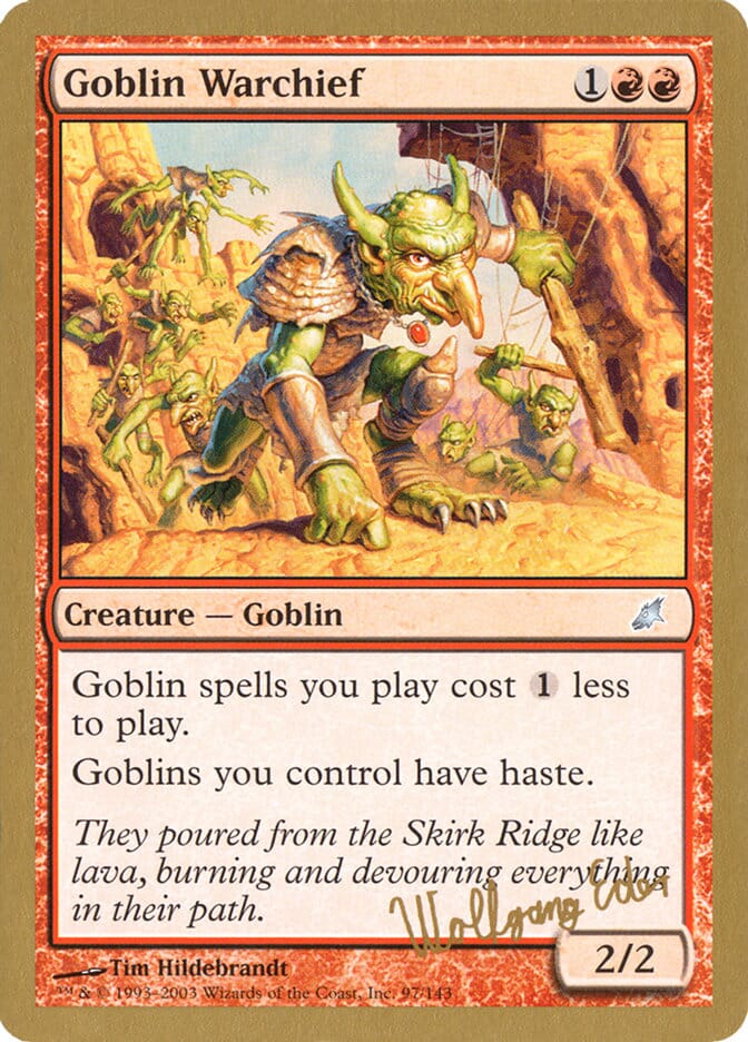 Goblin Warchief (Wolfgang Eder) [World Championship Decks 2003] MTG Single Magic: The Gathering  | Multizone: Comics And Games