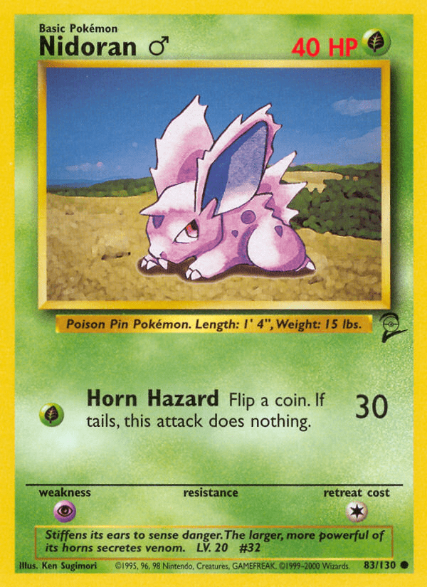 Nidoran (83/130) (Male) [Base Set 2] Pokemon Single Pokémon  | Multizone: Comics And Games