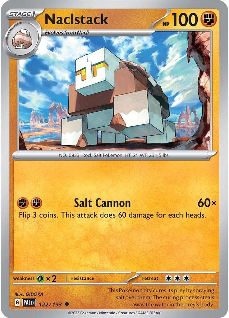 Naclstack (122/193) [Scarlet & Violet: Paldea Evolved] Pokemon Single Pokémon  | Multizone: Comics And Games