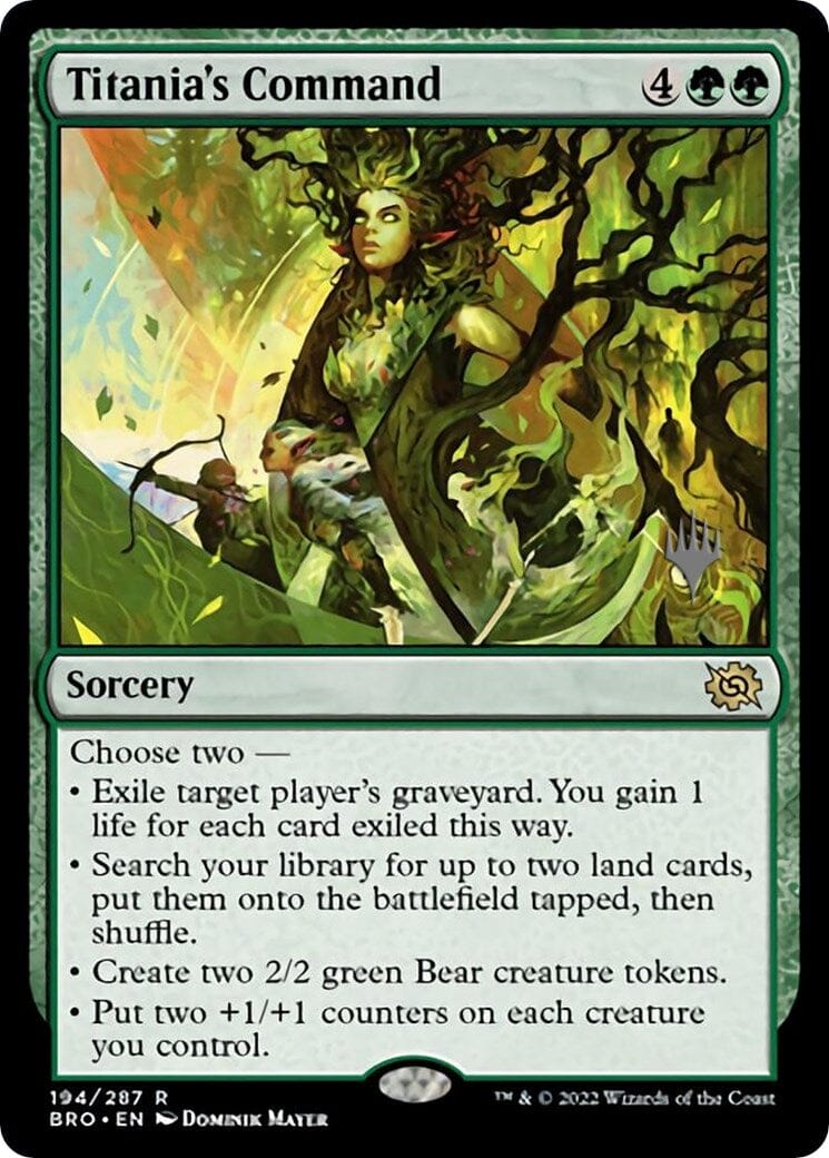 Titania's Command (Promo Pack) [The Brothers' War Promos] MTG Single Magic: The Gathering  | Multizone: Comics And Games