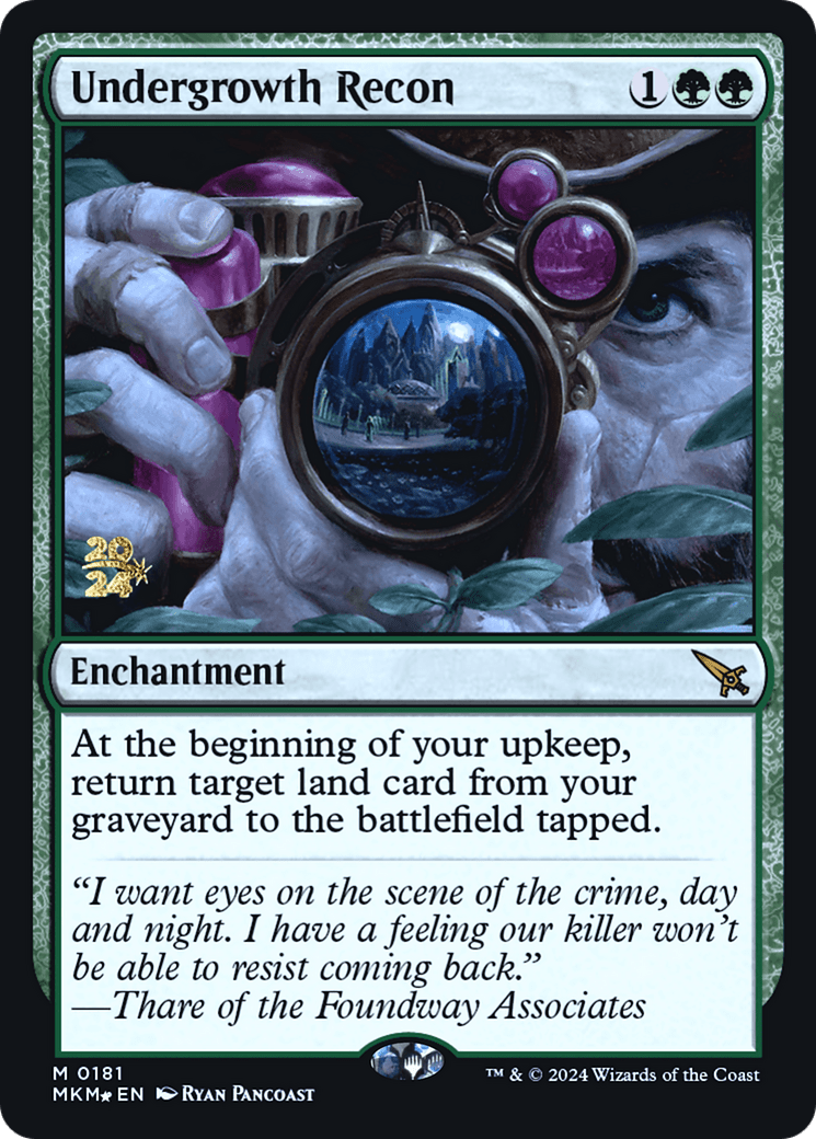 Undergrowth Recon [Murders at Karlov Manor Prerelease Promos] MTG Single Magic: The Gathering  | Multizone: Comics And Games