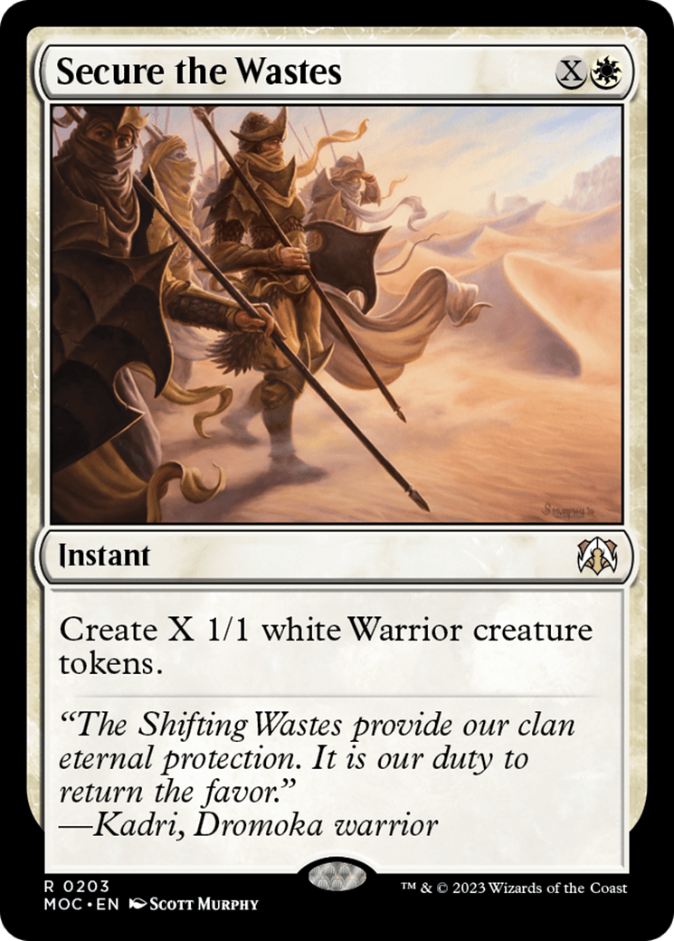 Secure the Wastes [March of the Machine Commander] MTG Single Magic: The Gathering  | Multizone: Comics And Games