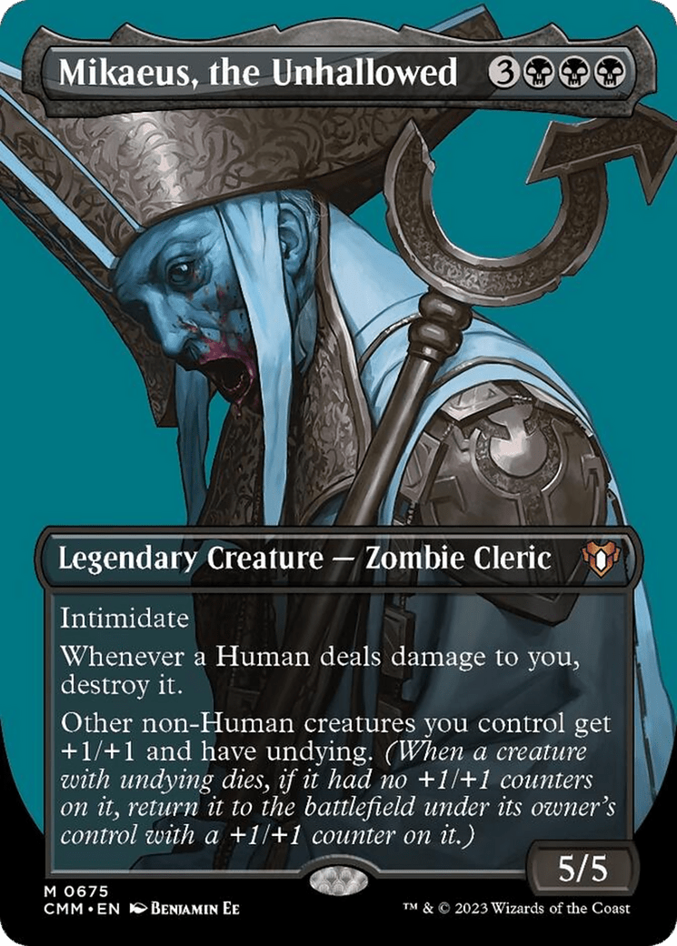 Mikaeus, the Unhallowed (Borderless Profile) [Commander Masters] MTG Single Magic: The Gathering  | Multizone: Comics And Games