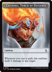Chandra, Chill of Compliance // Chandra, Torch of Defiance Double-Sided Token [Reality Fracture Tokens] | Multizone: Comics And Games