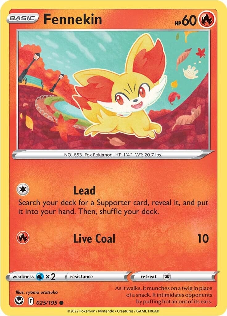 Fennekin (025/195) [Sword & Shield: Silver Tempest] Pokemon Single Pokémon  | Multizone: Comics And Games