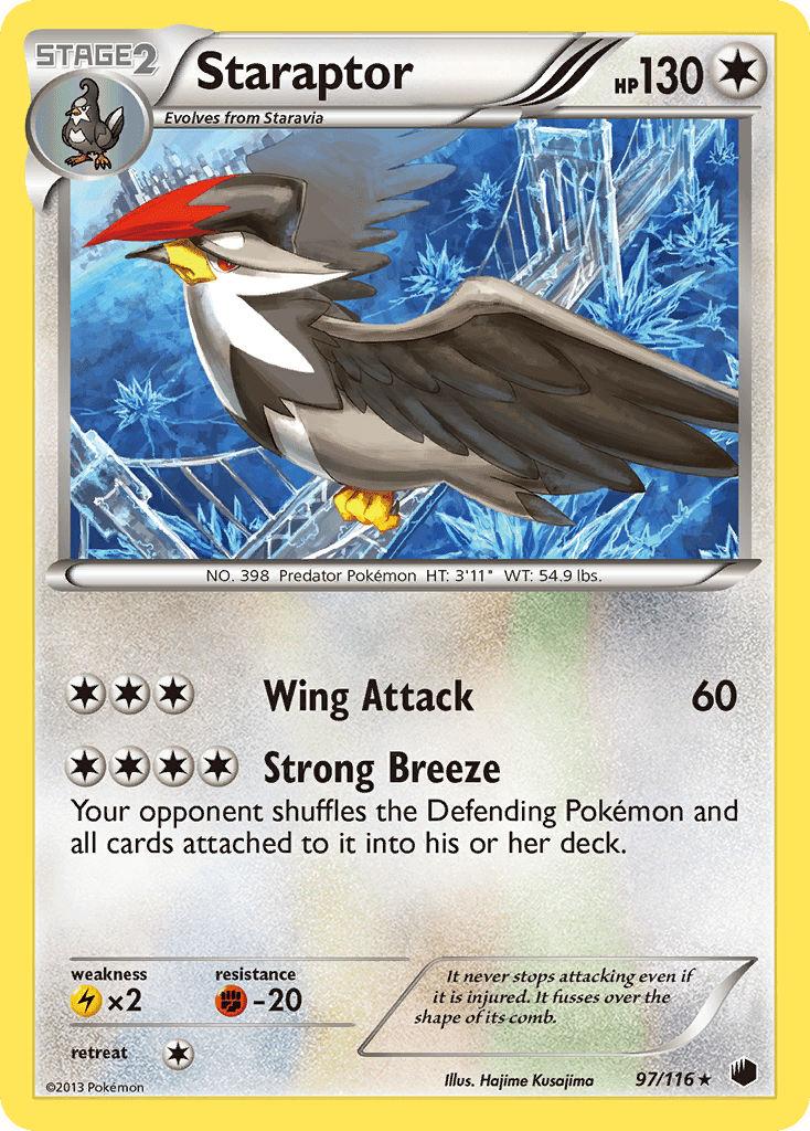 Staraptor (97/116) [Black & White: Plasma Freeze] Pokemon Single Pokémon  | Multizone: Comics And Games