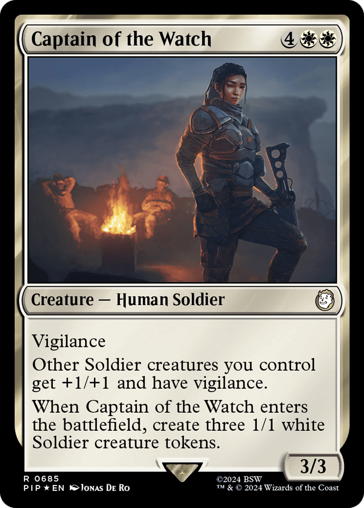 Captain of the Watch (Surge Foil) [Fallout] MTG Single Magic: The Gathering  | Multizone: Comics And Games