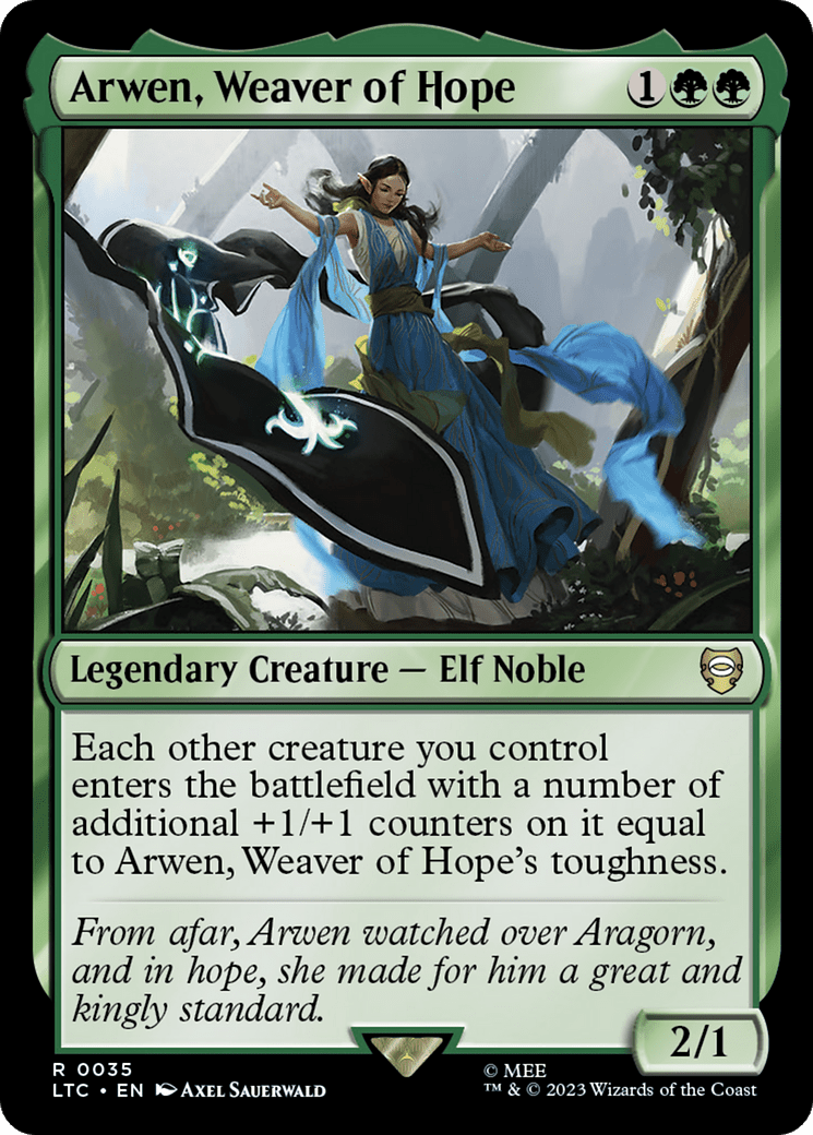 Arwen, Weaver of Hope [The Lord of the Rings: Tales of Middle-Earth Commander] MTG Single Magic: The Gathering  | Multizone: Comics And Games