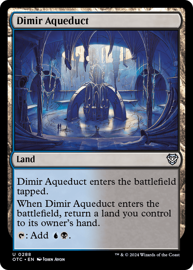 Dimir Aqueduct [Outlaws of Thunder Junction Commander] MTG Single Magic: The Gathering  | Multizone: Comics And Games