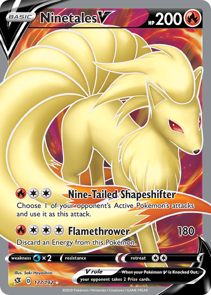 Ninetales V (177/192) [Sword & Shield: Rebel Clash] Pokemon Single Pokémon  | Multizone: Comics And Games