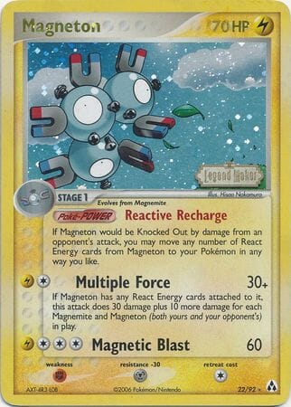 Magneton (22/92) (Stamped) [EX: Legend Maker] Pokemon Single Pokémon  | Multizone: Comics And Games