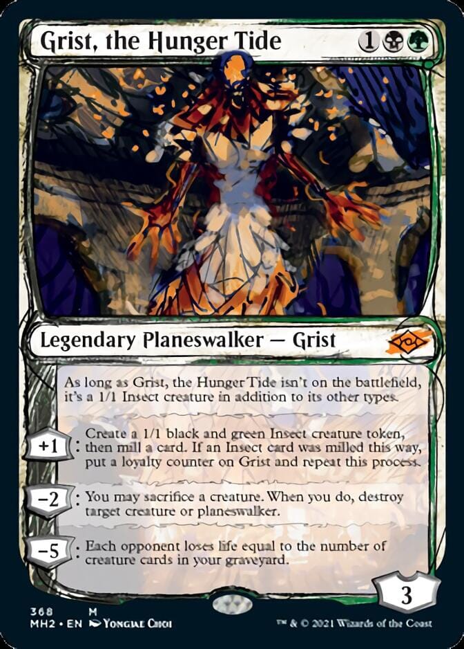 Grist, the Hunger Tide (Sketch) [Modern Horizons 2] MTG Single Magic: The Gathering  | Multizone: Comics And Games