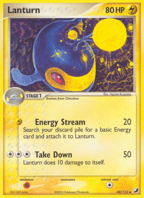 Lanturn (40/115) [EX: Unseen Forces] Pokemon Single Pokémon  | Multizone: Comics And Games