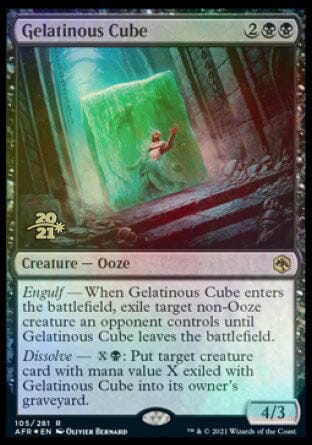 Gelatinous Cube [Dungeons & Dragons: Adventures in the Forgotten Realms Prerelease Promos] MTG Single Magic: The Gathering  | Multizone: Comics And Games