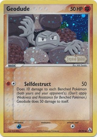 Geodude (53/92) (Stamped) [EX: Legend Maker] Pokemon Single Pokémon  | Multizone: Comics And Games