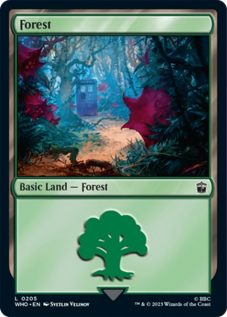 Forest (205) [Doctor Who] MTG Single Magic: The Gathering  | Multizone: Comics And Games
