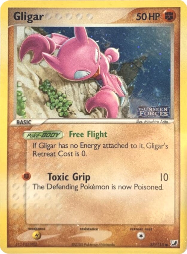 Gligar (57/115) (Stamped) [EX: Unseen Forces] Pokemon Single Pokémon  | Multizone: Comics And Games