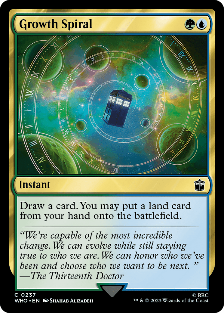 Growth Spiral [Doctor Who] MTG Single Magic: The Gathering  | Multizone: Comics And Games