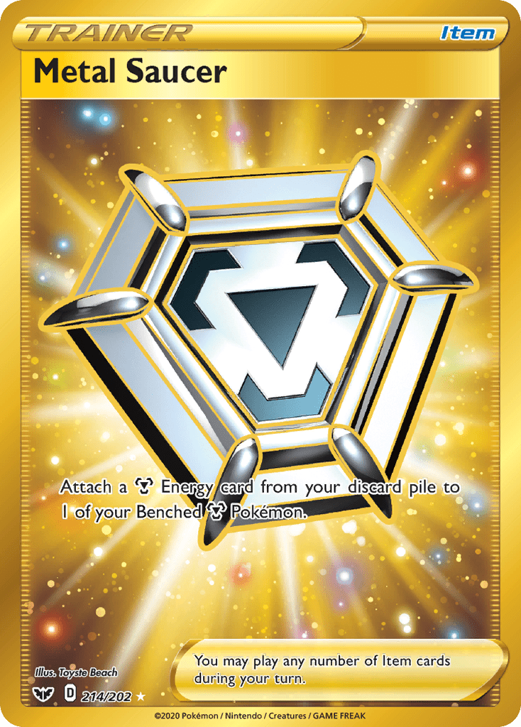 Metal Saucer (214/202) [Sword & Shield: Base Set] Pokemon Single Pokémon  | Multizone: Comics And Games