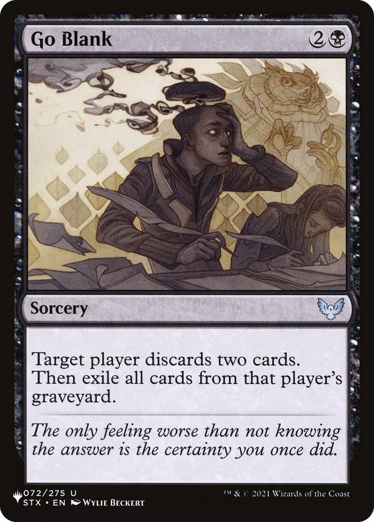 Go Blank [The List] MTG Single Magic: The Gathering  | Multizone: Comics And Games