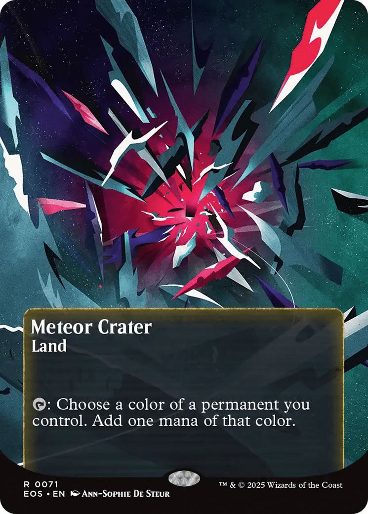 Meteor Crater (0071) (Borderless) [Edge of Eternities: Stellar Sights] MTG Single Magic: The Gathering  | Multizone: Comics And Games