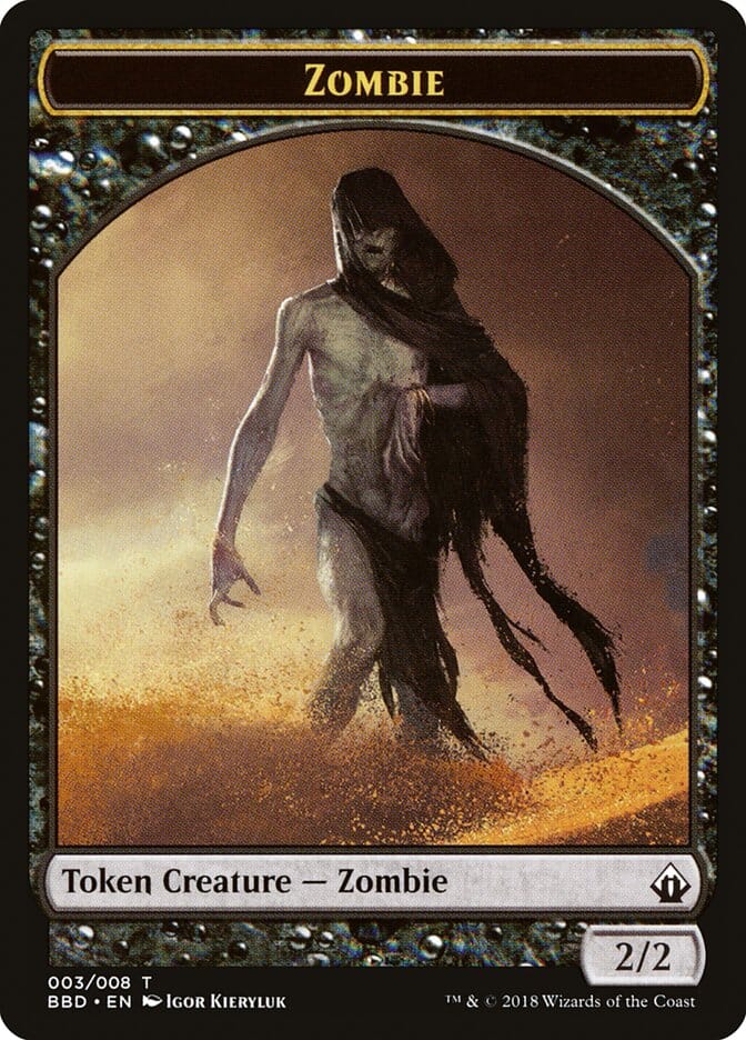 Zombie Token [Battlebond Tokens] MTG Single Magic: The Gathering  | Multizone: Comics And Games