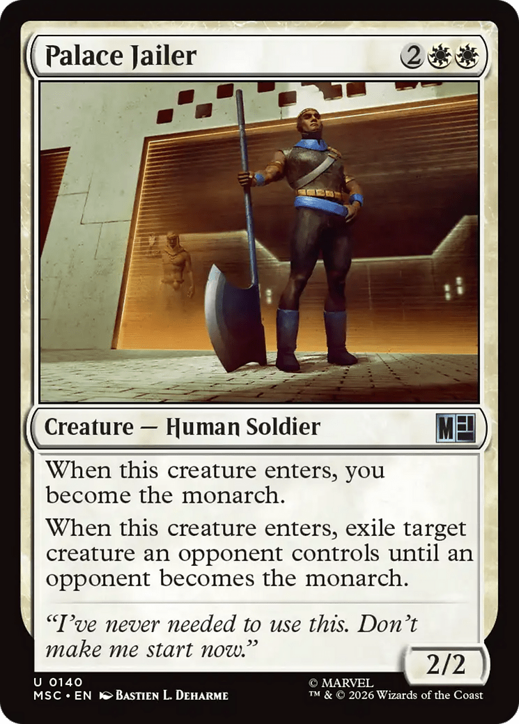 Palace Jailer [Marvel Super Heroes Commander] MTG Single Magic: The Gathering  | Multizone: Comics And Games
