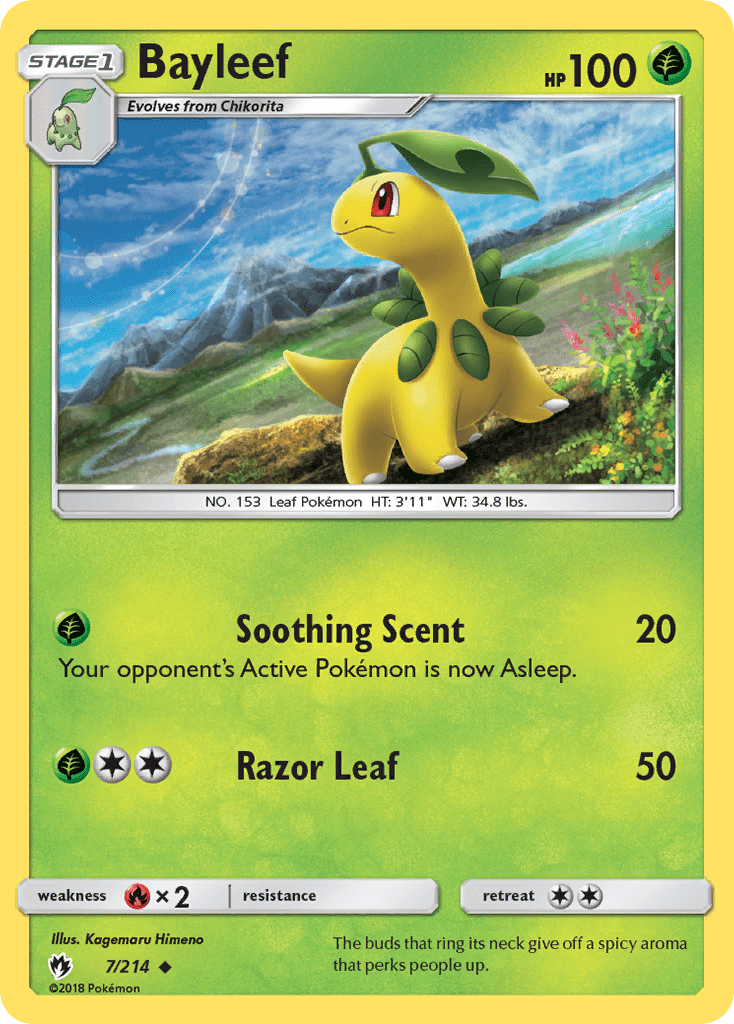 Bayleef (7/214) [Sun & Moon: Lost Thunder] Pokemon Single Pokémon  | Multizone: Comics And Games