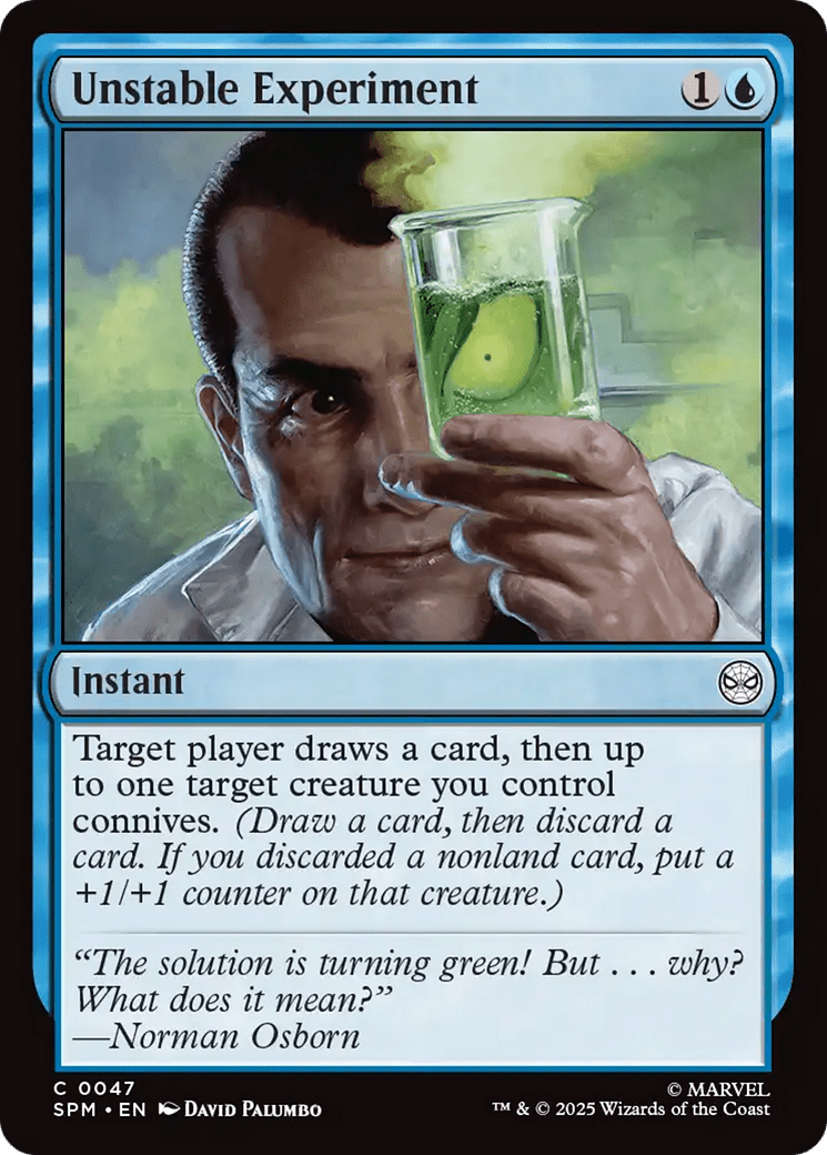 Unstable Experiment [Marvel's Spider-Man] MTG Single Magic: The Gathering  | Multizone: Comics And Games