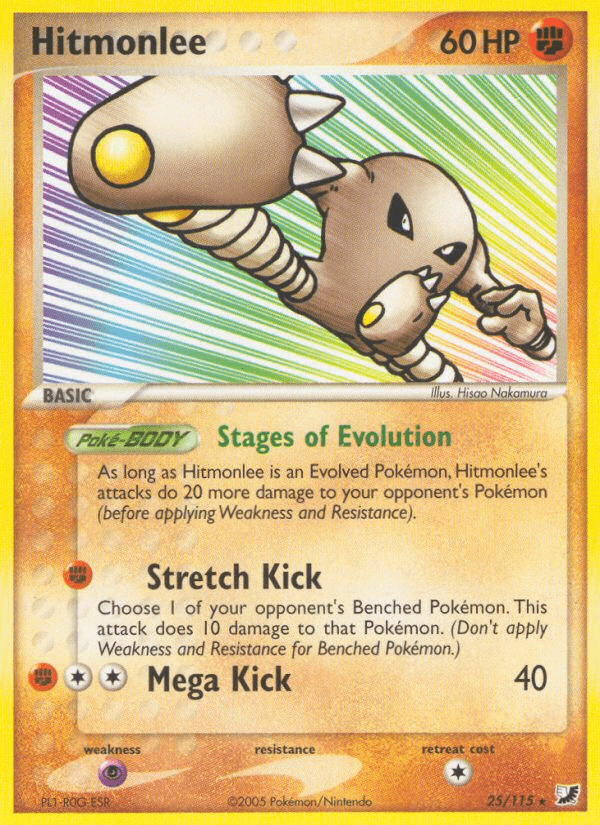 Hitmonlee (25/115) [EX: Unseen Forces] Pokemon Single Pokémon  | Multizone: Comics And Games