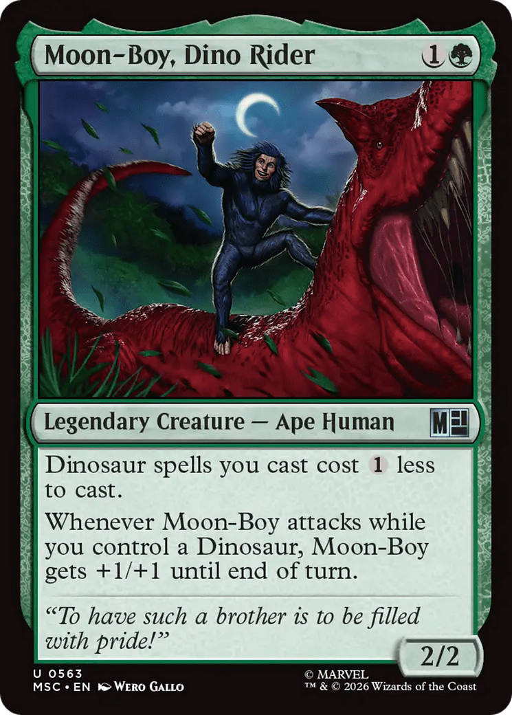 Moon-Boy, Dino Rider [Marvel Super Heroes Commander] MTG Single Magic: The Gathering  | Multizone: Comics And Games