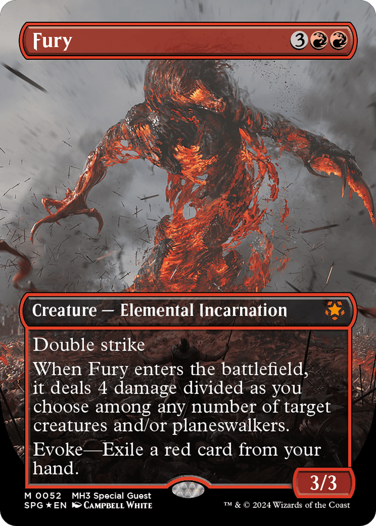 Fury (Borderless) (Textured Foil) [Modern Horizons 3 Special Guests] MTG Single Magic: The Gathering  | Multizone: Comics And Games