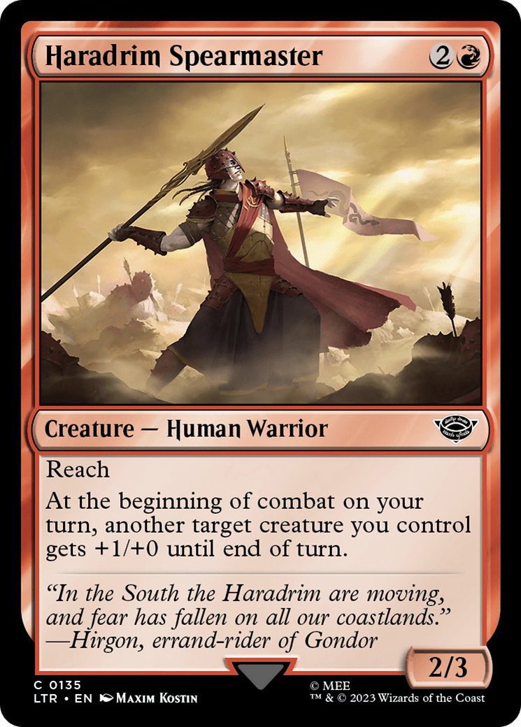 Haradrim Spearmaster [The Lord of the Rings: Tales of Middle-Earth] MTG Single Magic: The Gathering  | Multizone: Comics And Games