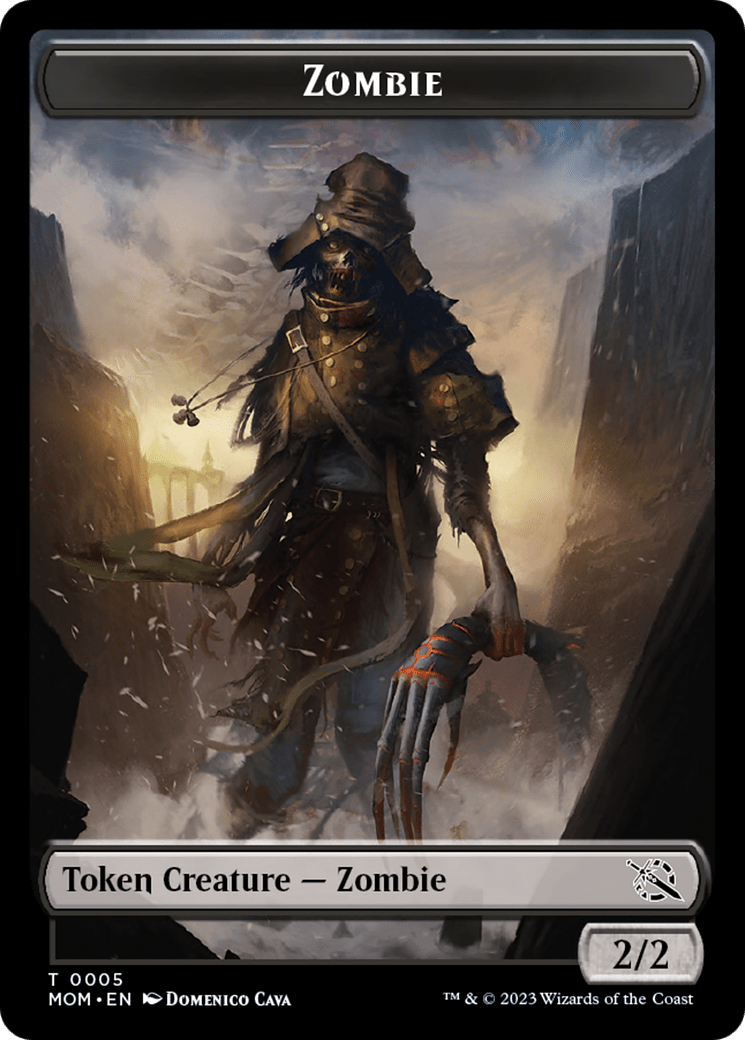 Zombie Token [March of the Machine Tokens] MTG Single Magic: The Gathering  | Multizone: Comics And Games