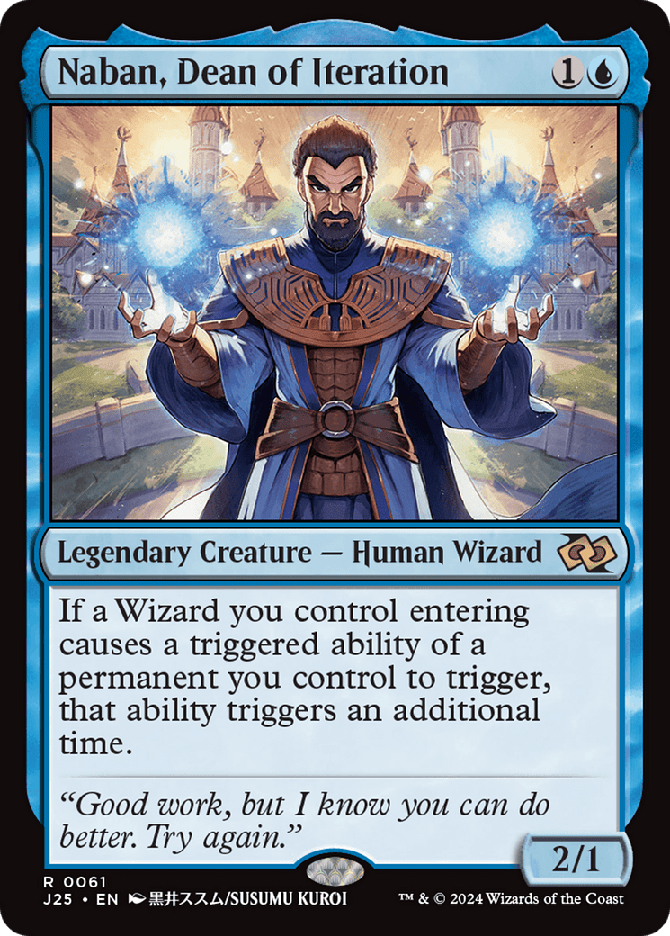 Naban, Dean of Iteration (Anime) [Foundations Jumpstart] MTG Single Magic: The Gathering  | Multizone: Comics And Games