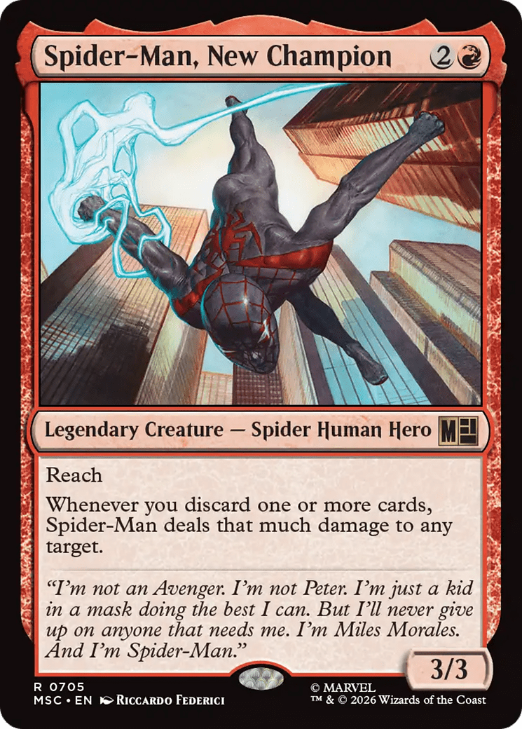 Spider-Man, New Champion [Marvel Super Heroes Commander] MTG Single Magic: The Gathering  | Multizone: Comics And Games