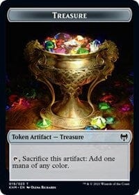 Treasure // Icy Manalith Double-Sided Token [Kaldheim Tokens] MTG Single Magic: The Gathering  | Multizone: Comics And Games