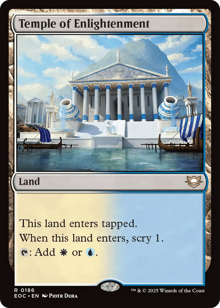 Temple of Enlightenment [Edge of Eternities Commander] MTG Single Magic: The Gathering  | Multizone: Comics And Games