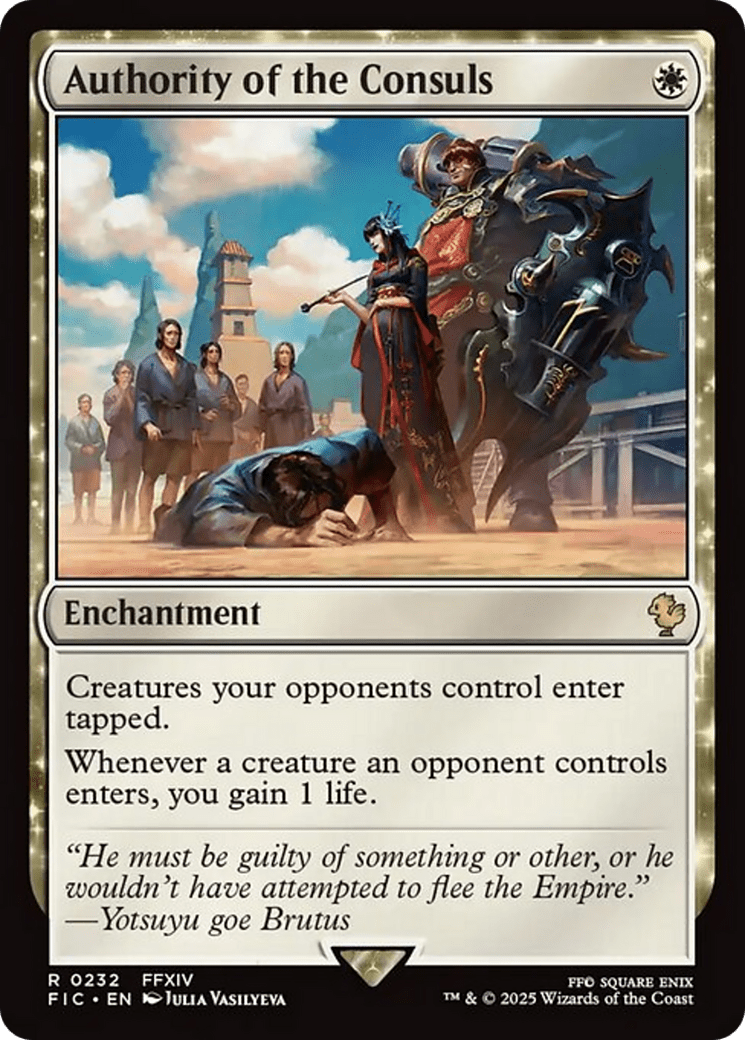 Authority of the Consuls [FINAL FANTASY Commander] MTG Single Magic: The Gathering  | Multizone: Comics And Games