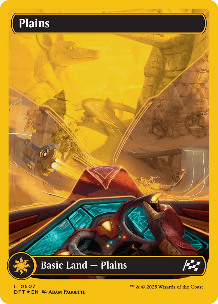 Plains (0507) (First-Place Foil) [Aetherdrift] MTG Single Magic: The Gathering  | Multizone: Comics And Games