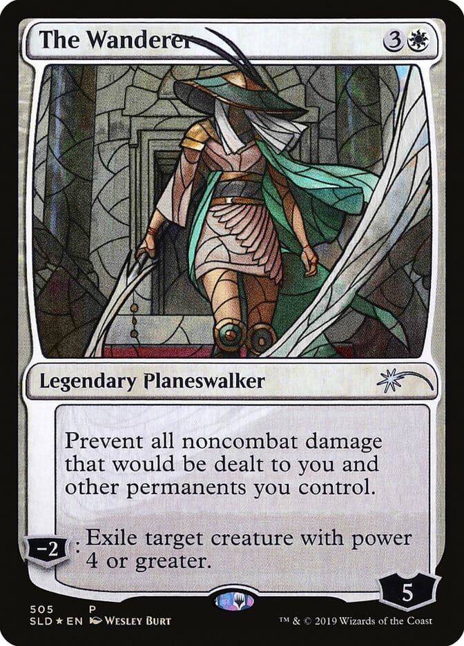 The Wanderer (Stained Glass) [Secret Lair Drop Promos] MTG Single Magic: The Gathering  | Multizone: Comics And Games